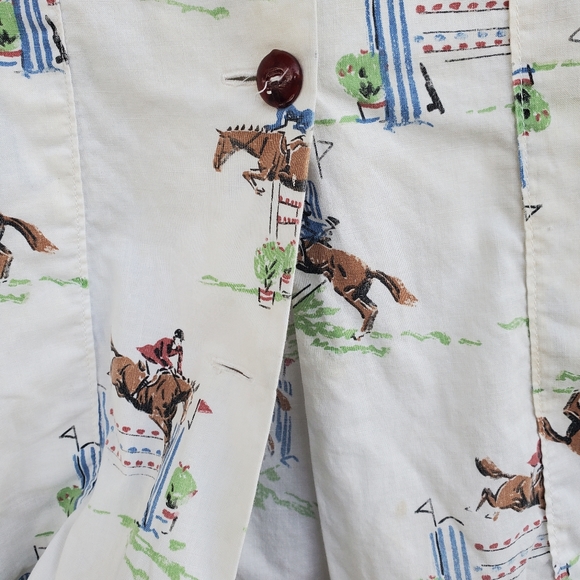 Vintage Chore Jacket 60s 70s Novelty Print Cotton - Picture 6 of 13